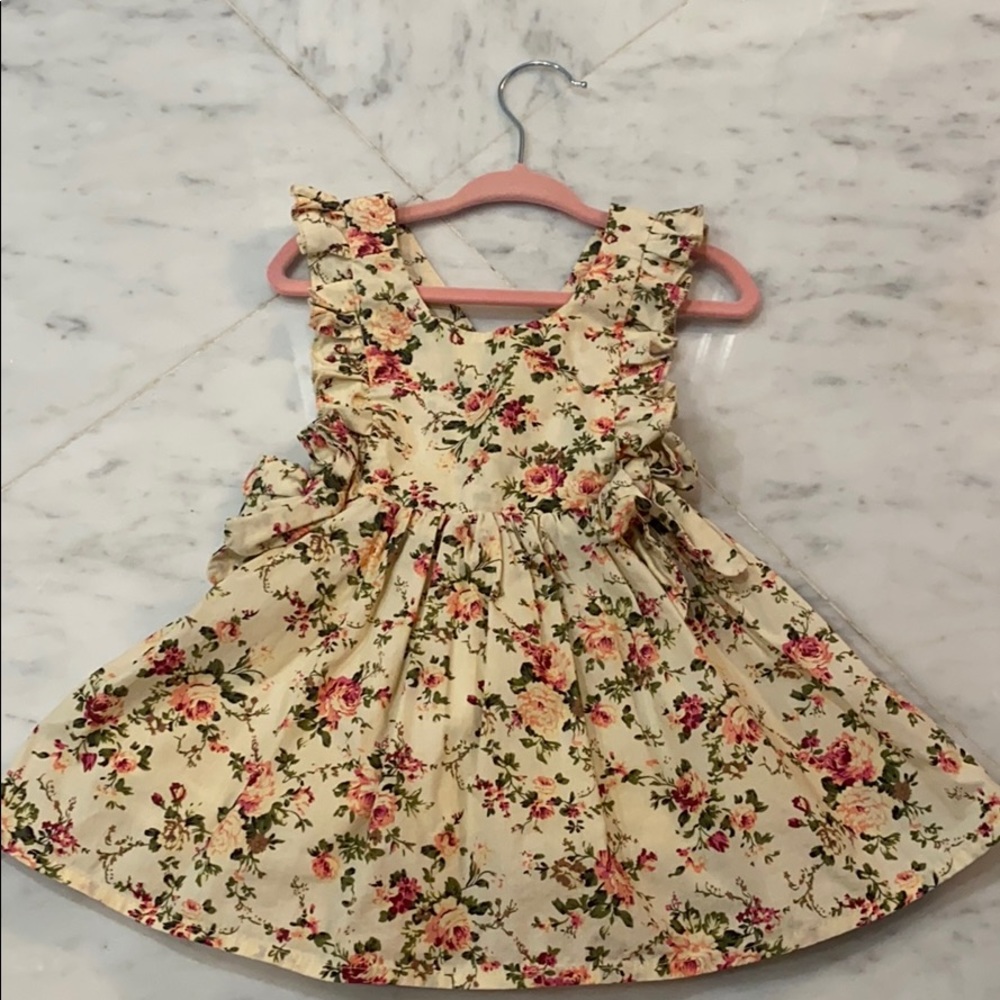 Baby girls floral print dress